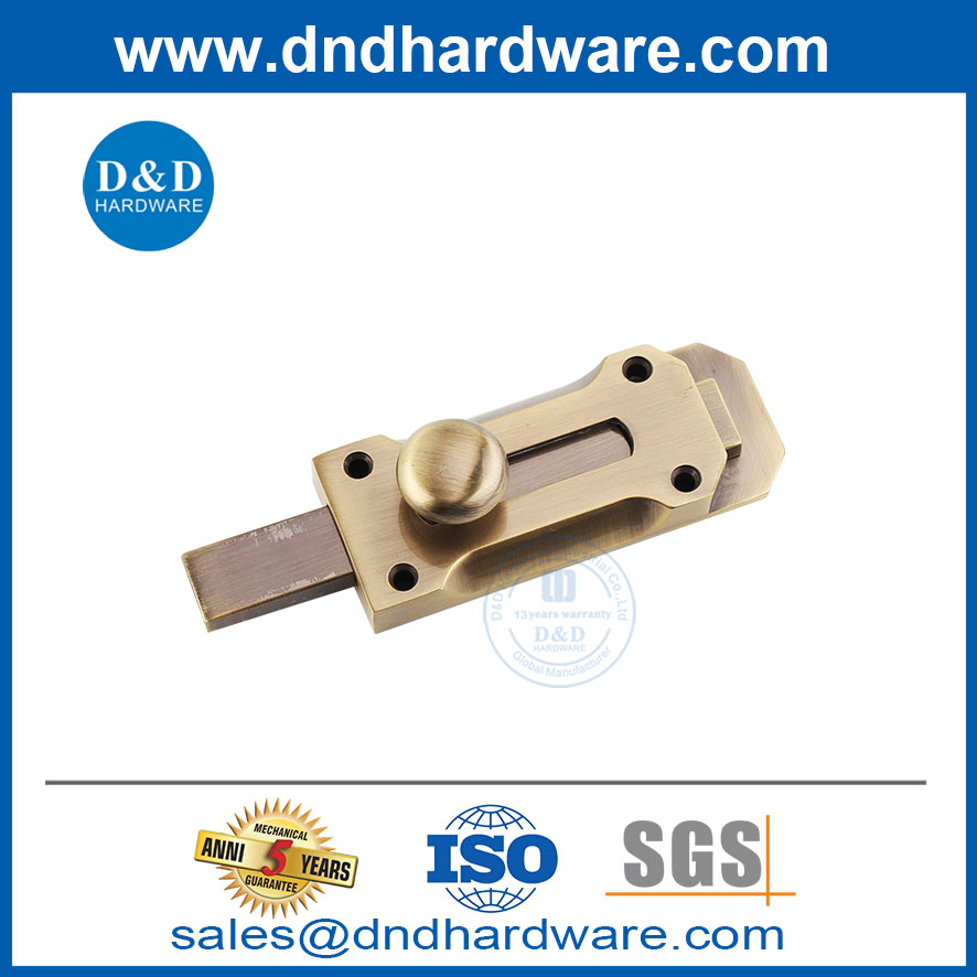 Antique Lass Hash Detie Duty Security Barrel Bolt в цинковом сплаве-DDDB025