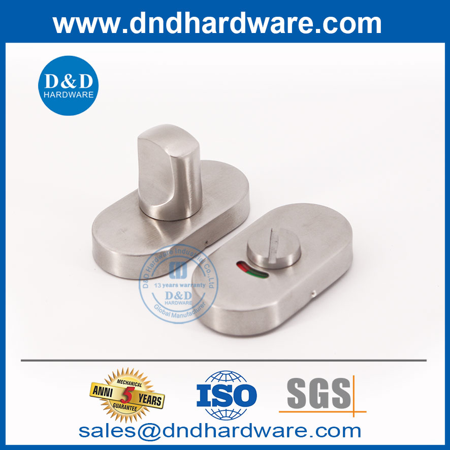 SS304 Рыночный туалет овальный тип Thumbturn и выпуск с индикатором-DDIK010