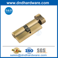 Euro 6 Pins Solid Bash Want Antique Brass Security Antipl Door Lock Cylinders-DDLC007