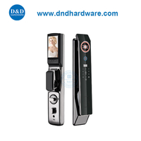 Zinc Alloy Electric Deadbolt пароль деревянный дверной отпечаток пальцев Smart Lock-DDEL013