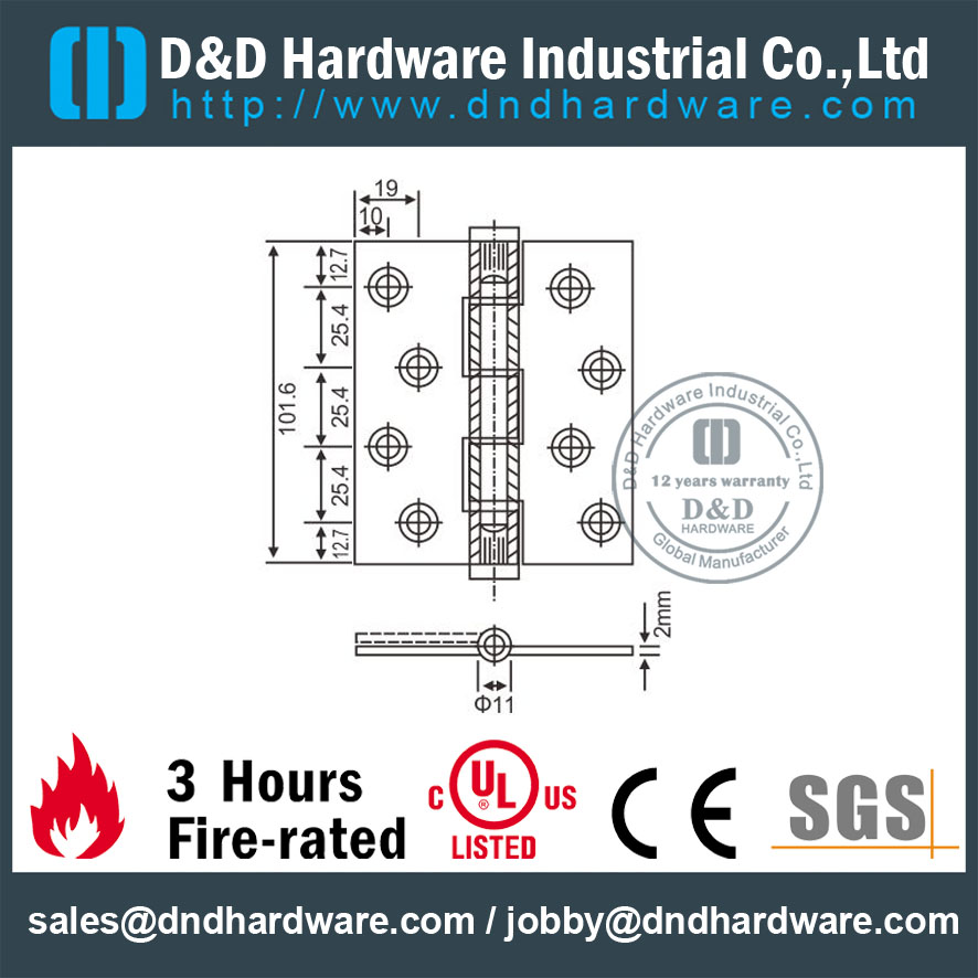 SS304 Польская антикоррозийная нейлоновая шайба Hinge-DDSS007