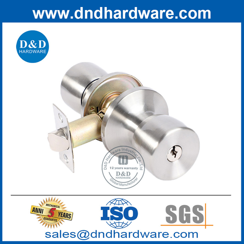 Горячая продажа атласная никель цинк сплав дверь ключ Konb lock-ddlk033
