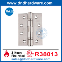 Silver UL Перечисленная металлическая дверь из нержавеющей стали 316 Butt Hinge Производитель-DDSSS001-FR-4X3X3.0