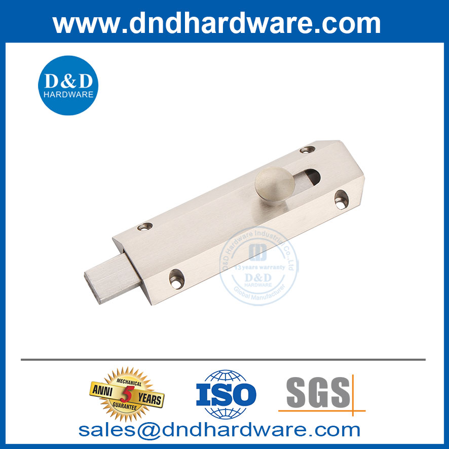 4-дюймовый SN Finish Lass Barrel Bolt в поверхности монтированной DDDB017