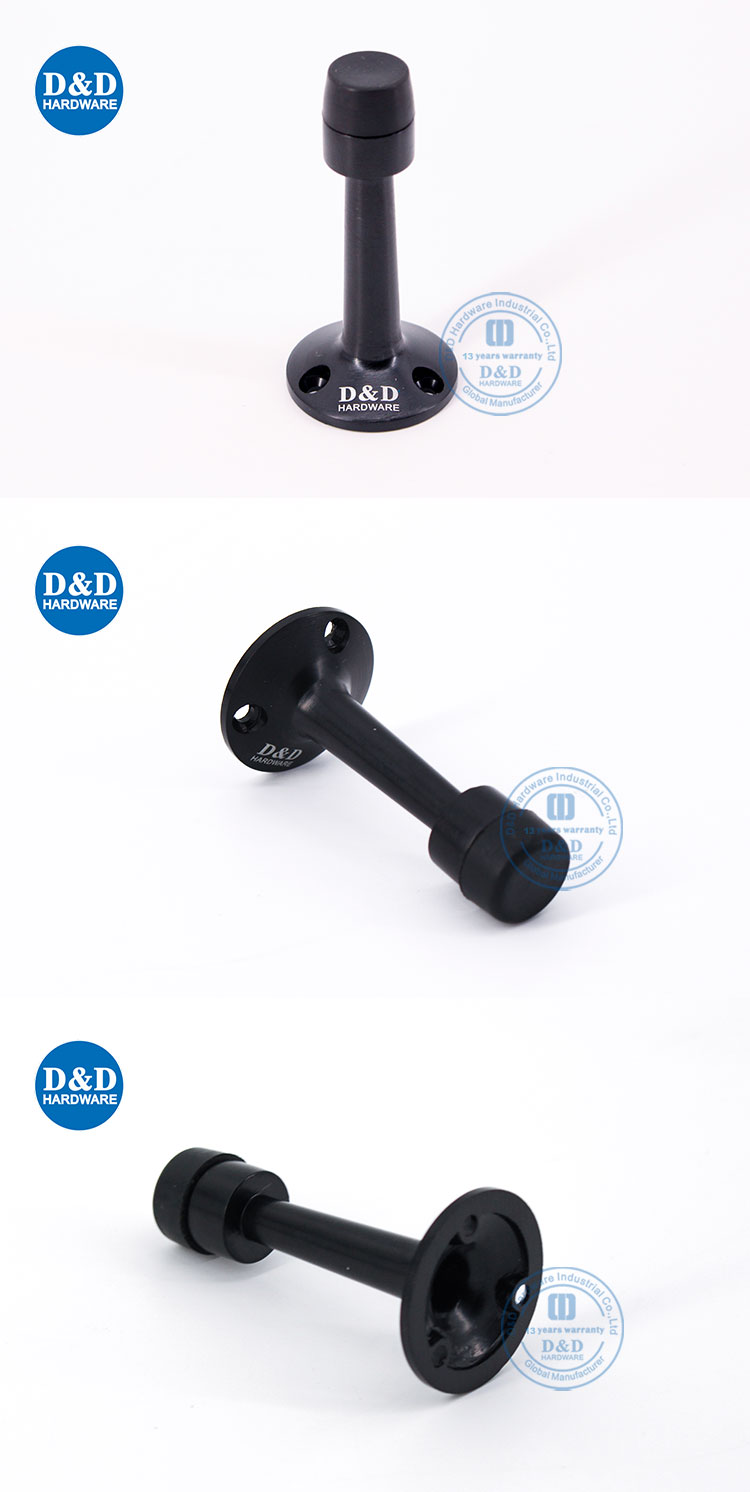матовые черные дверные остановки DDDS019