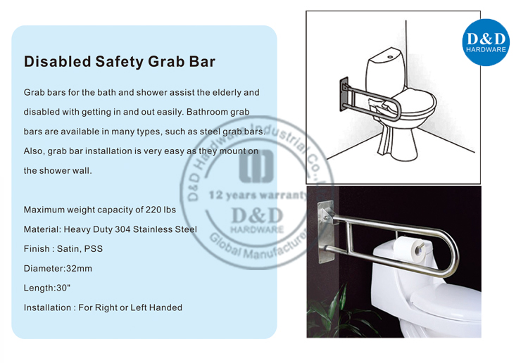 Безопасность Grab Bar-DDTH038-D & D Оборудование для оборудования
