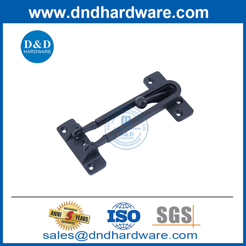 Цинк сплав Matt Black Door Door Guard Accessories DDDG008