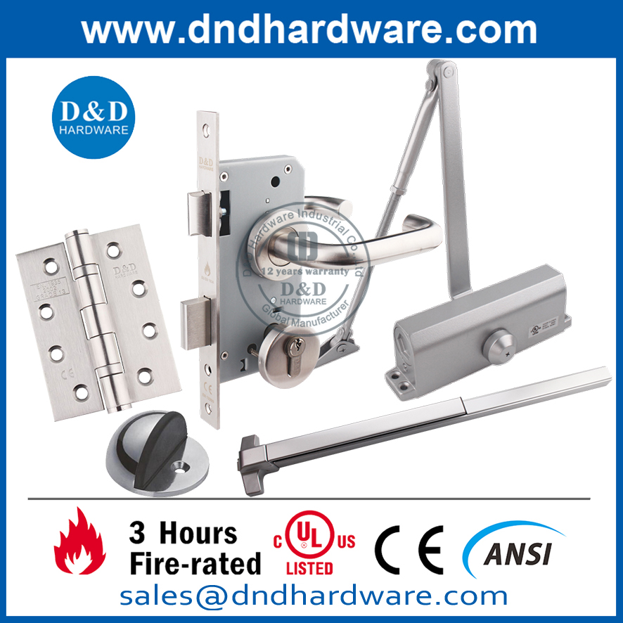 ANSI Grade 1 Steel Full Length Panic Push Bar Door Exit Device-DDPD005