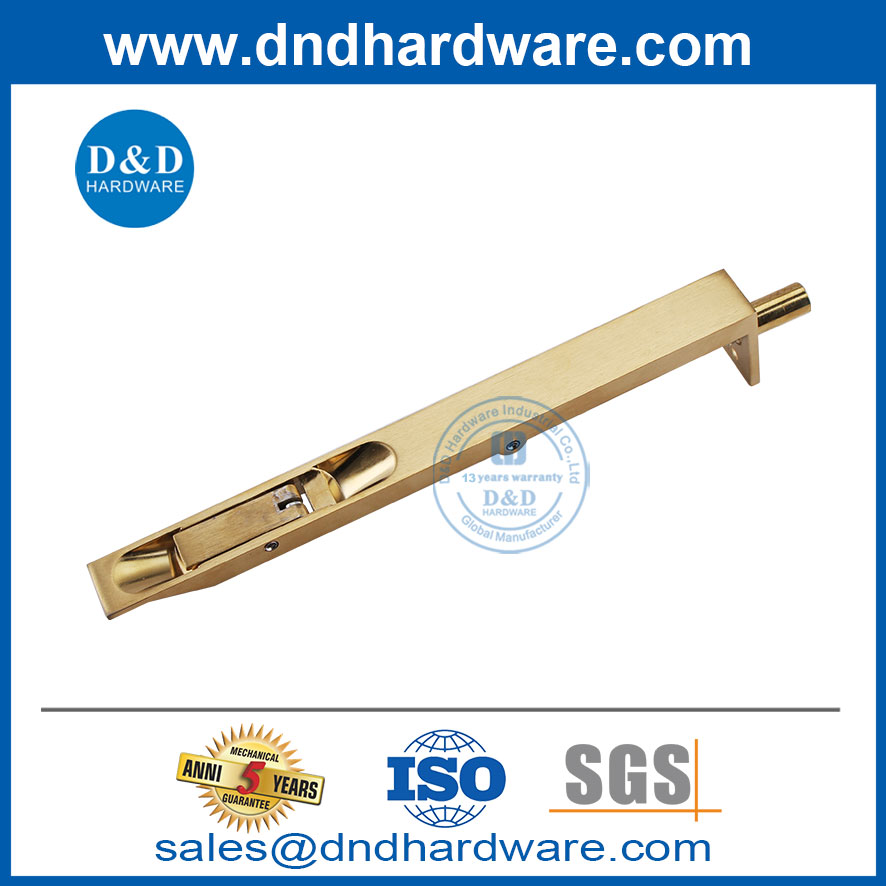 8-дюймовая атласная латунь SS Тяжелая промывка для деревянной двери-ддбл.