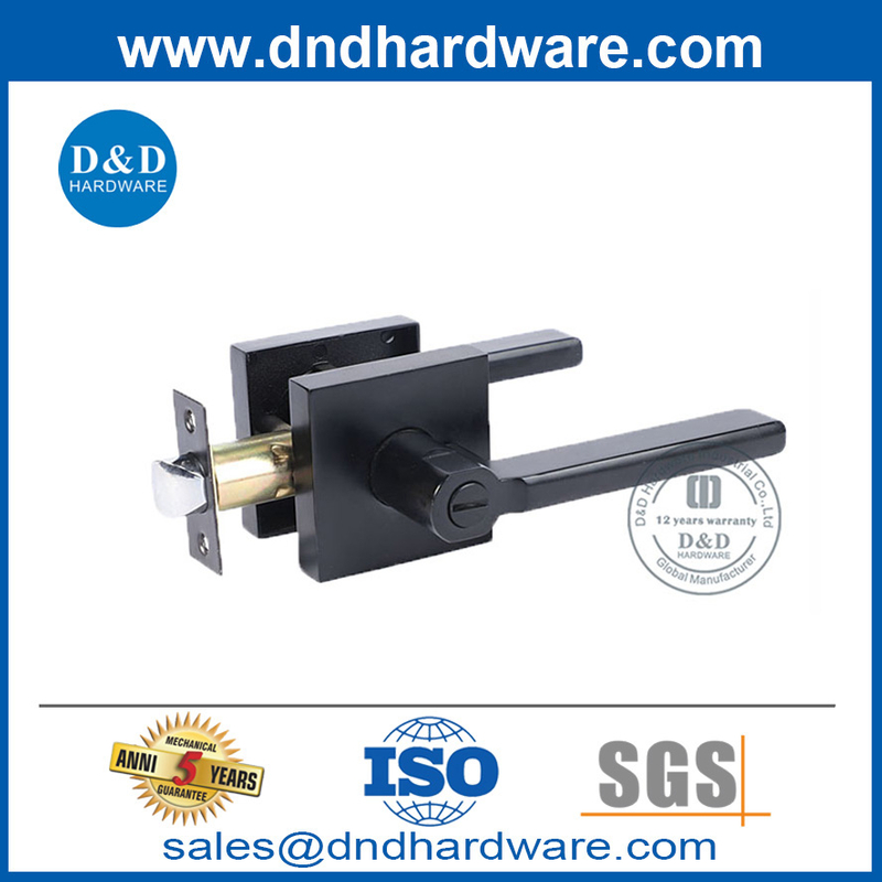 Цинк-сплав Matte Black Contemporary Door Lock Set с функцией конфиденциальности DDLK018