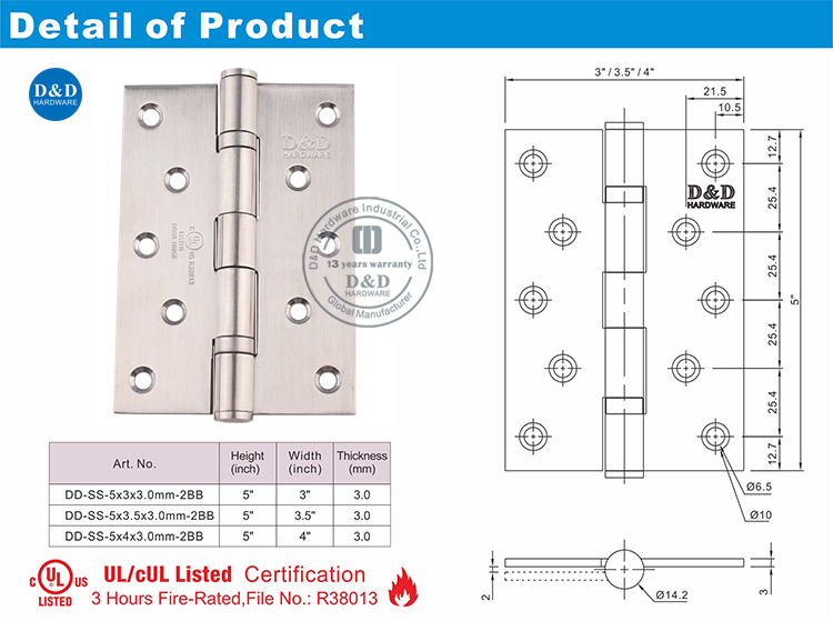 UL DOOR HIGHTER-DDSSS005-FR 