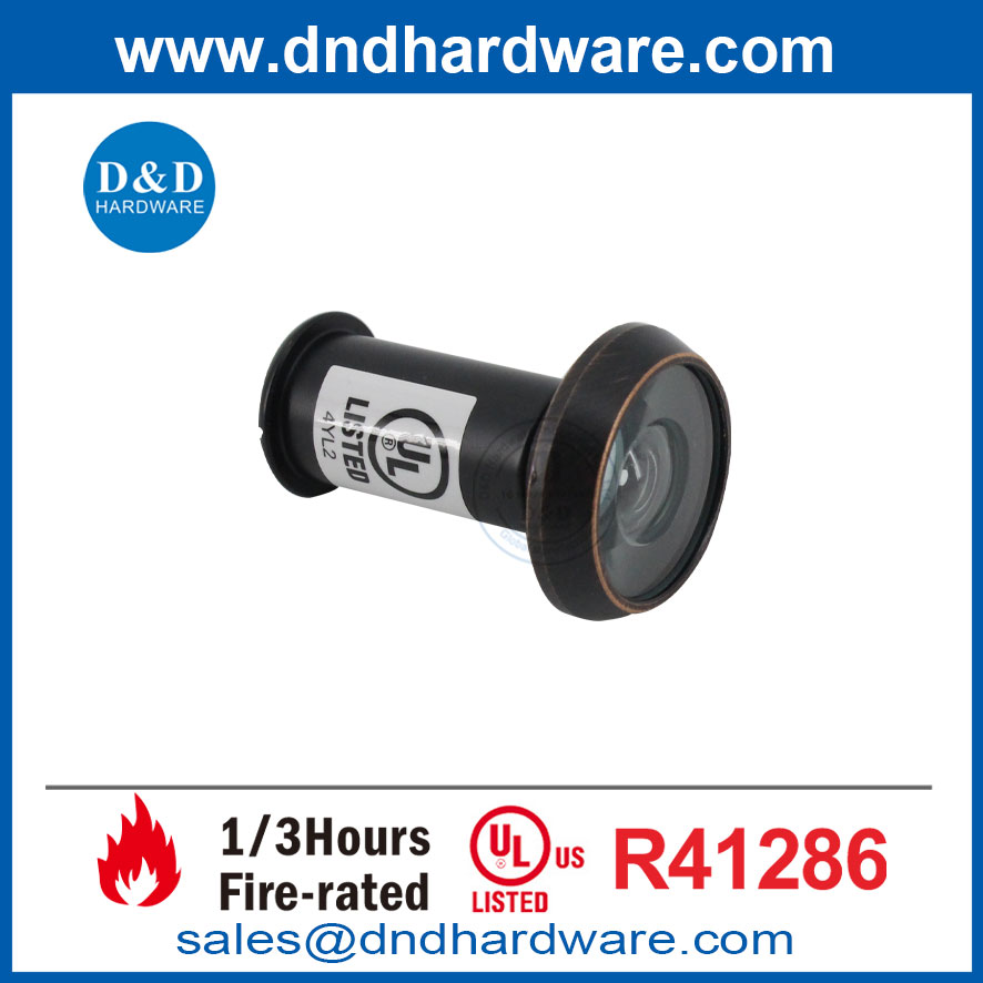 UL Fire Rated Home Hotel 180 градусов Orb Входная дверь глазок Eye Viewer-DDDV010