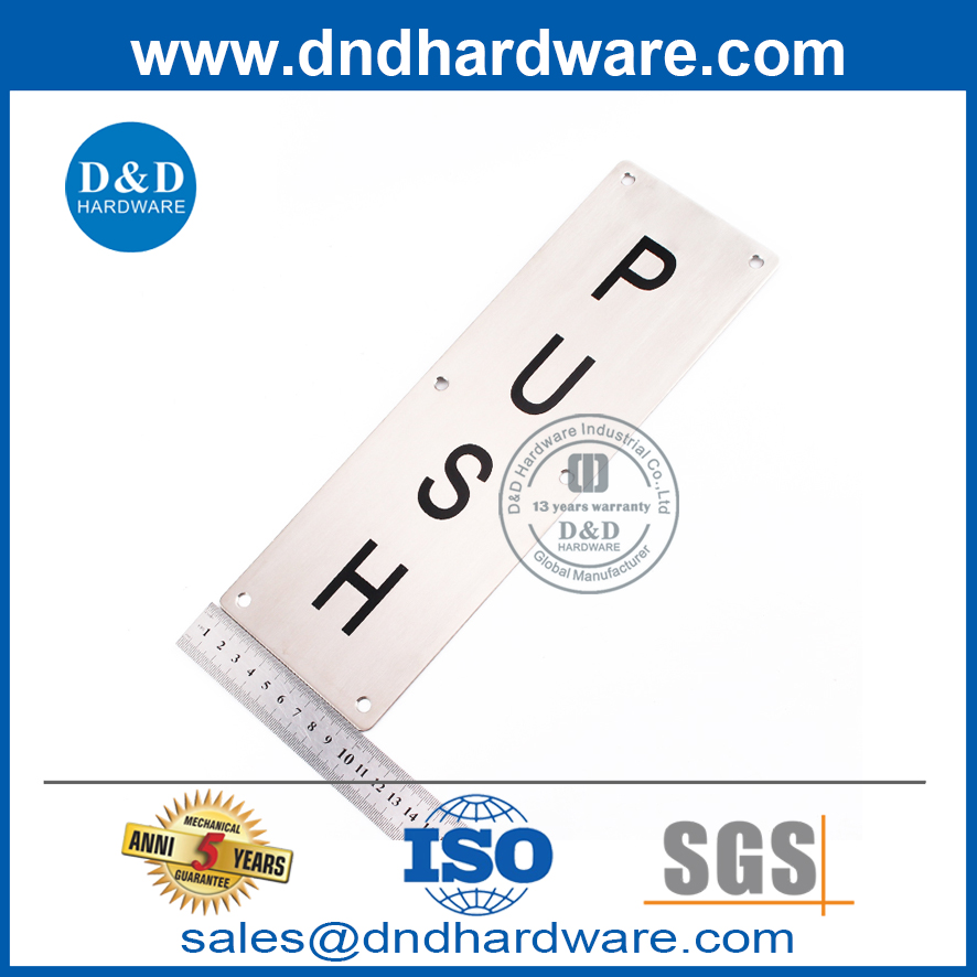 Пянка из нержавеющей стали для рыночной входной двери-DDSP004