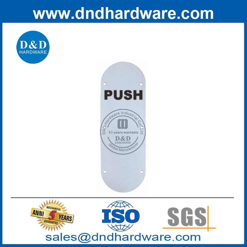 Круглый тип из нержавеющей стали пластина для внешней двери-DDSP006