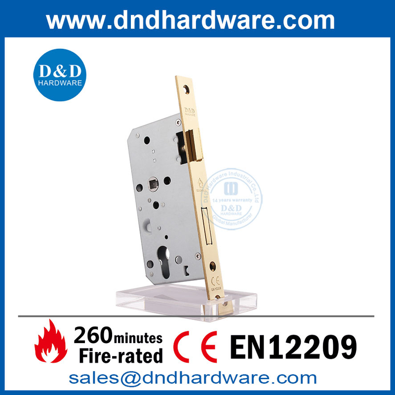Польский латун CE Fire Gloden House Door Lock для деревянной двери-DDML009 