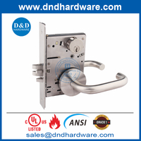 ANSI класс 1 Mortce Lock UL SS304 Деревянный дверной замок для общественного туалета-DDAL09 F09