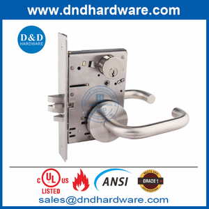 ANSI класс 1 Mortce Lock UL SS304 Деревянный дверной замок для общественного туалета-DDAL09 F09