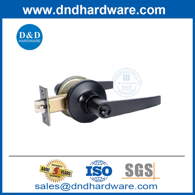 Matt Black Zinc сплав в передней дверной дверь и ручки Ddlk023