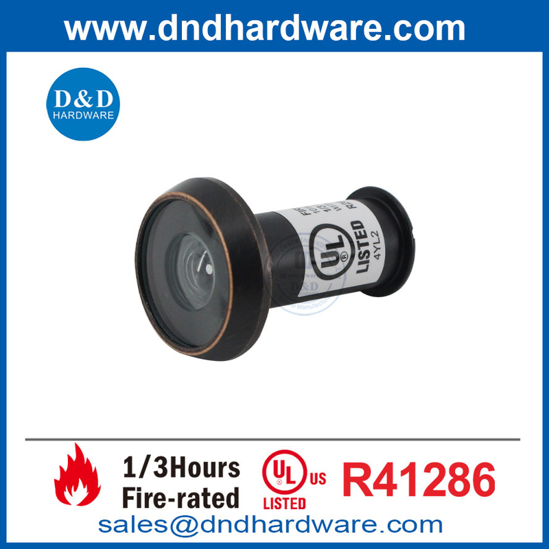 UL Fire Rated Home Hotel 180 градусов Orb Входная дверь глазок Eye Viewer-DDDV010