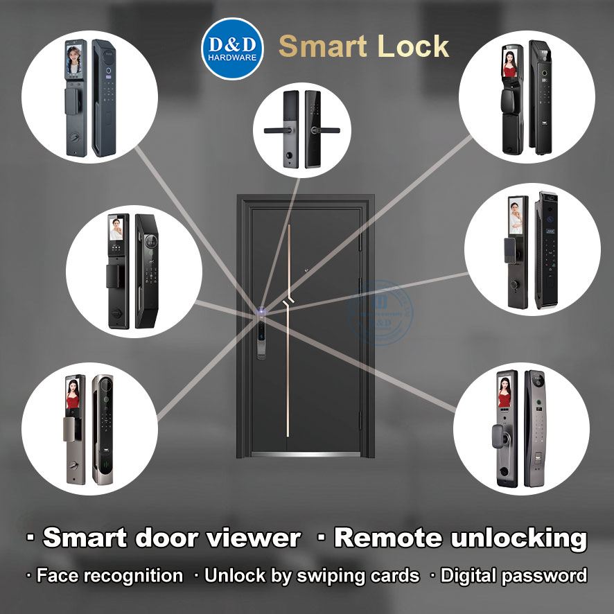 Водонепроницаемый биометрический отпечаток пальцев Дверь Digitalless Commercial Smart Lock-DDEL004