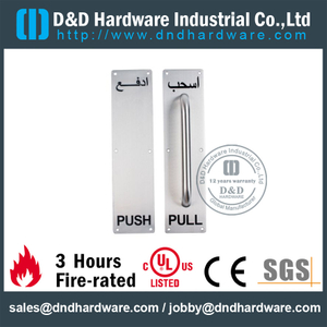 SUS304 Push Pull Handle на задней панели для металлических дверей с PVD-DDPH025