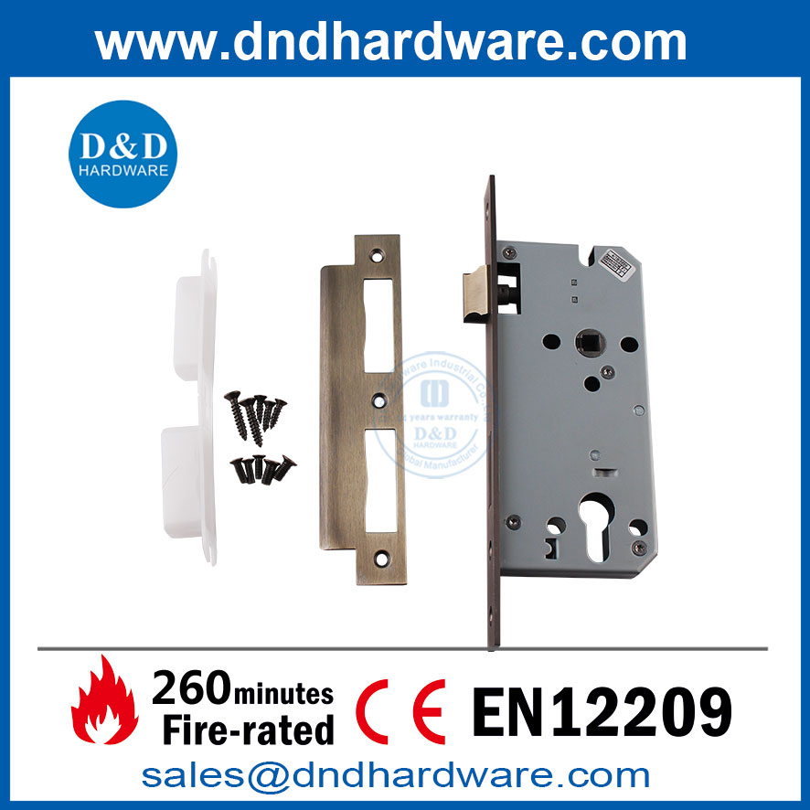 BS EN12209 Античный латун высокий качество внешнего двери Mortise Lock-DDML009 