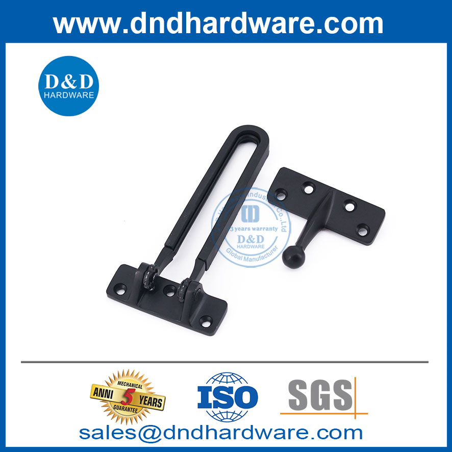 Цинк сплав Matt Black Door Door Guard Accessories DDDG008