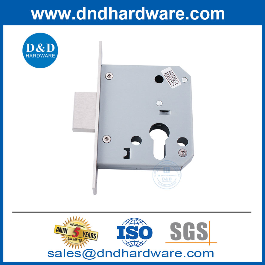 SUS304 Туалетная дверь Dead Bolt Lock Body для коммерческого здания DDML029-B