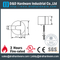 Цементный сплав безопасности Хромированный дверной стоп для деревянной двери-DDDS012