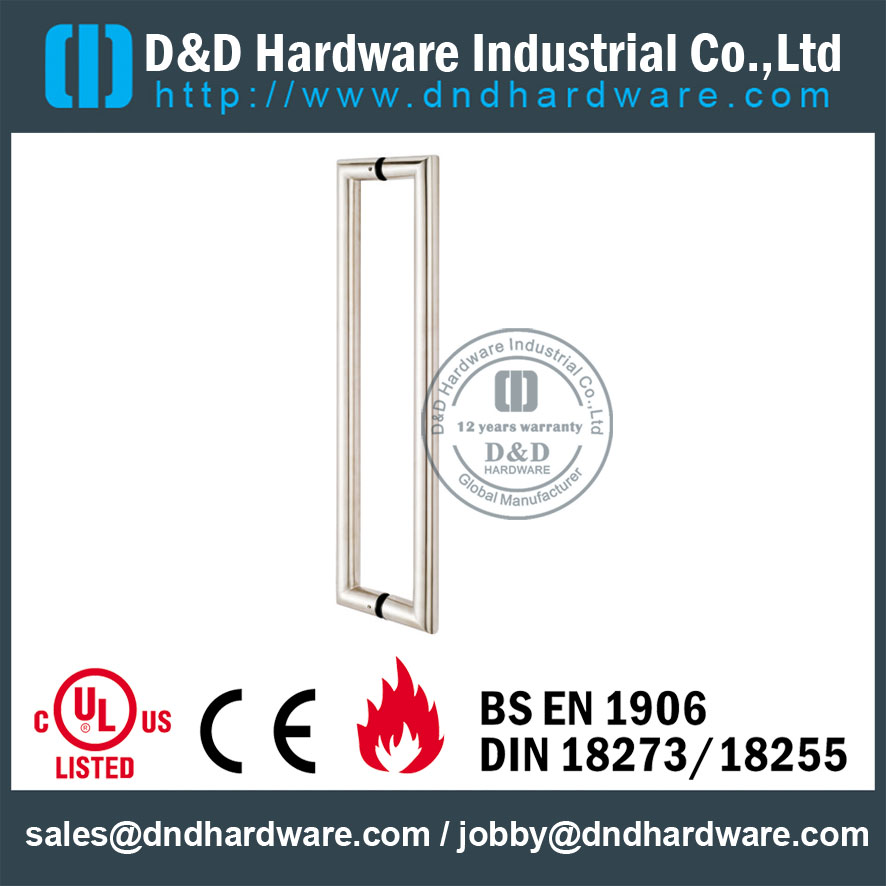 Нержавеющая сталь 316 Tube Mitred Pull Handle-D & D Оборудование