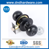 Цинк сплав Matt Black Ball Type Door Lock для внешней двери-ddlk068