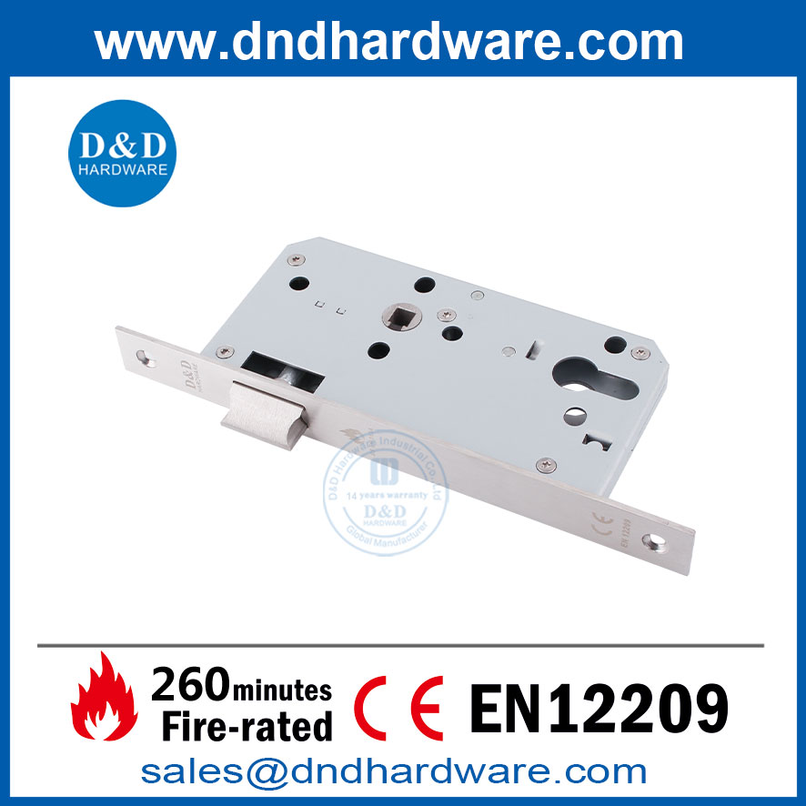 Замок прохода для дверных оборудования CE Latch Bolt Mortice Lock для пожарного дверного DDML011 