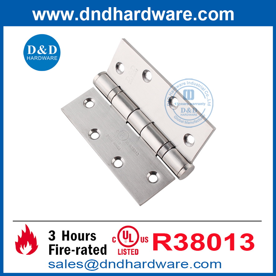 Китайская фабрика Heavy Duty UL Fire Door Butt Hinge для отеля-DDSS006-FR-5x4x4,6