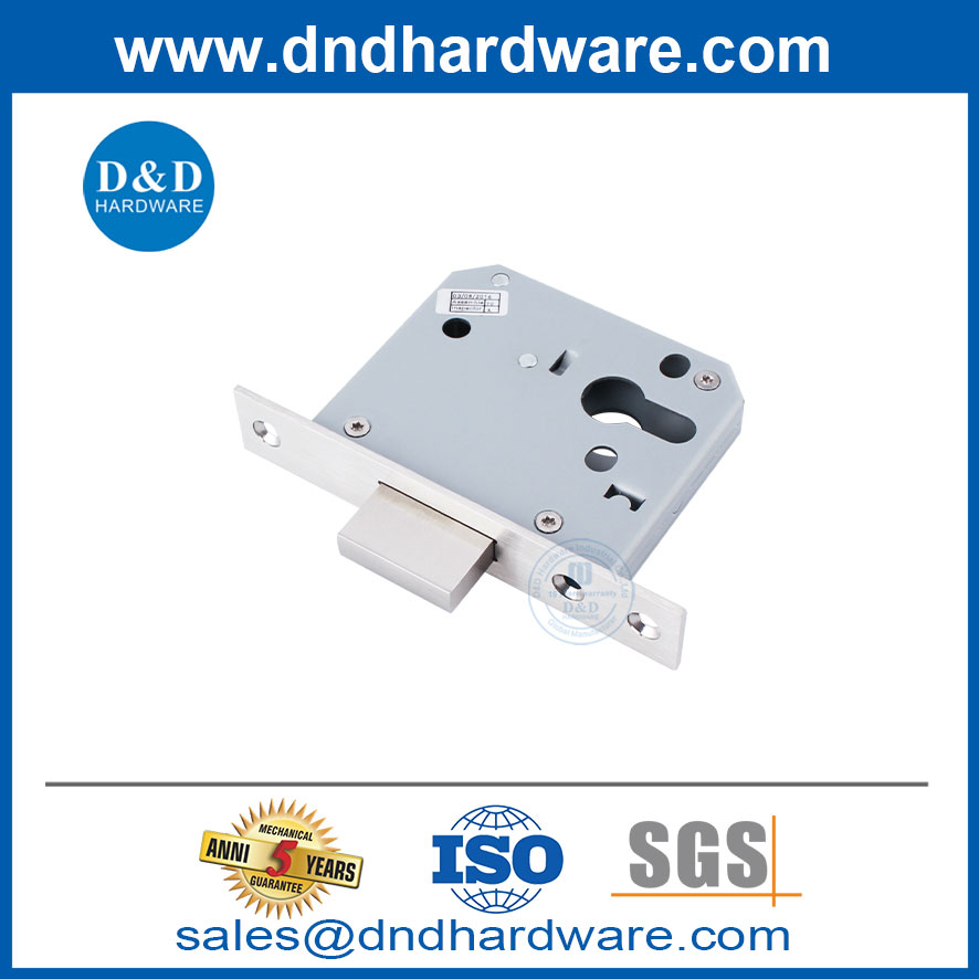 SUS304 Туалетная дверь Dead Bolt Lock Body для коммерческого здания DDML029-B