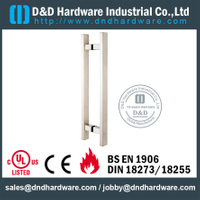 Класс 316 Pull Handle Квадратный уровень «T» Двусторонний для стеклянной двери DDPH016