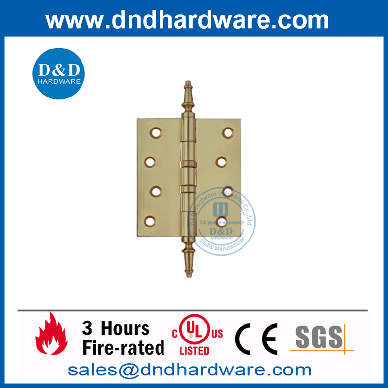 Латунная дверная петля на шарикоподшипнике со скошенным наконечником-DDBH002