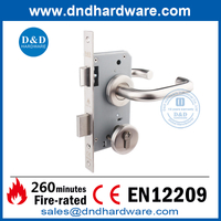 BS EN12209 SOLID SUS304 Пожарный рейтинг Sash Lock-DDML009