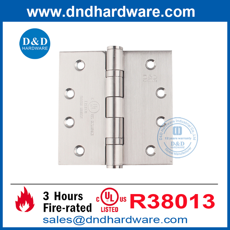 Металлическая дверь из нержавеющей стали ждет пожар UL ANSI Full Mortice Door Hinge для квартир-DDSS001-FR-4X4X3.0