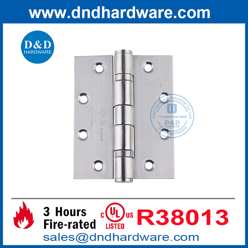 Китайская фабрика Heavy Duty UL Fire Door Butt Hinge для отеля-DDSS006-FR-5x4x4,6