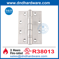 UL Double Ball Bearing SS304 5-дюймовый шаблон огненной дверь Hinge-DDSS005-FR-5X3.5x3