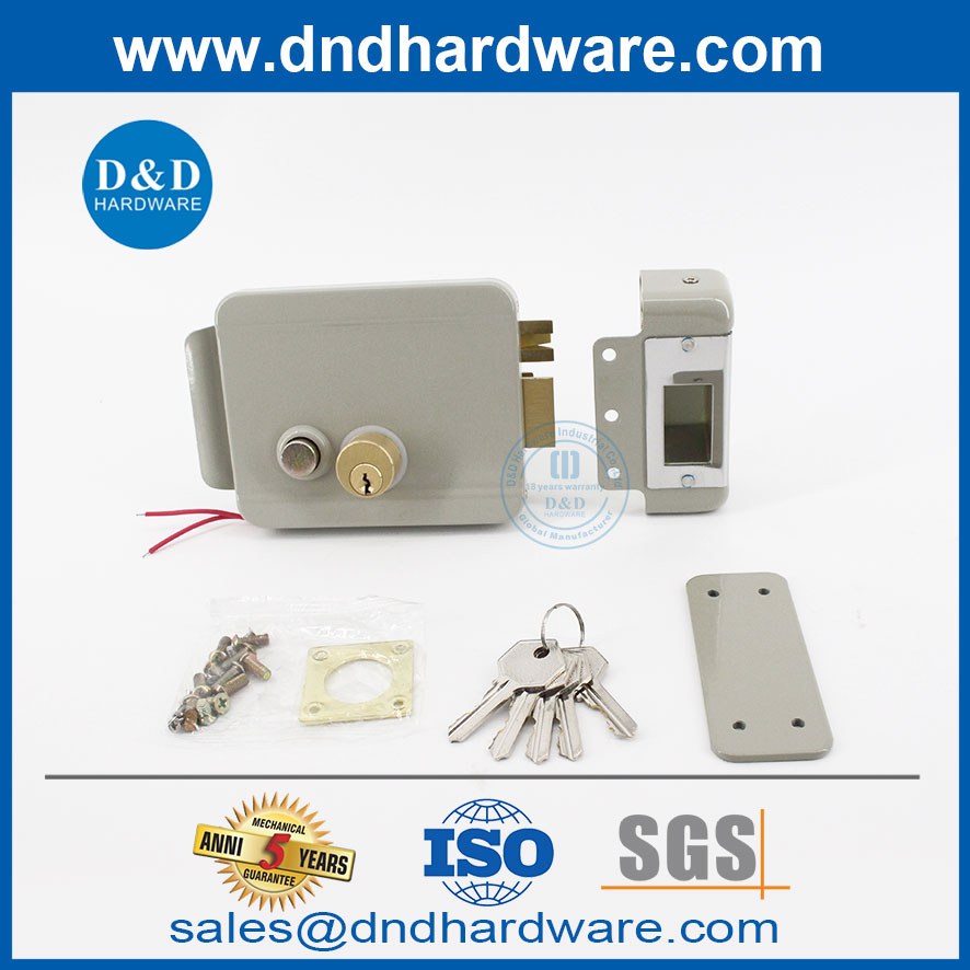 Smart Secute Security Lock Adware 12V Electric Rim Lock Producturers-DDRL044