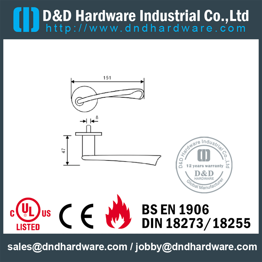 SS304 популярный хороший дизайн твердой ручкой для Swing Door- DDSH143