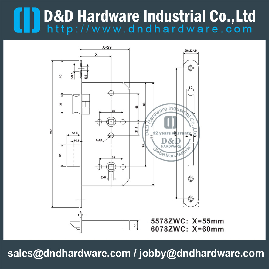 DD5578ZWC размерности
